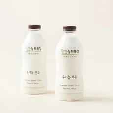 상하목장 유기농인증 우유, 750ml