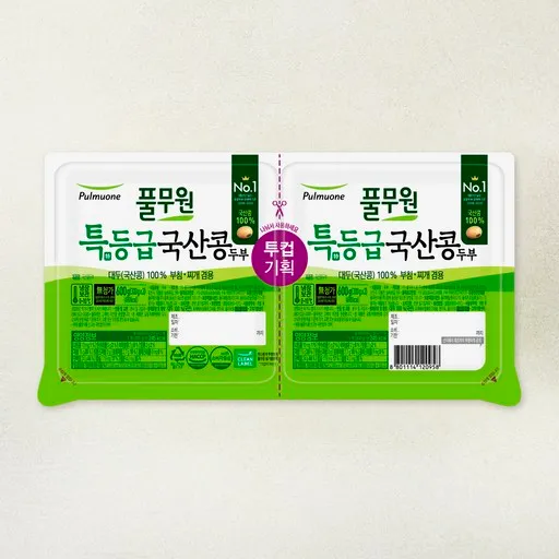 풀무원 특등급 국산콩 두부 부침찌개 겸용