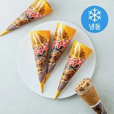 롯데웰푸드 구구 콘 아이스크림 (냉동), 160ml