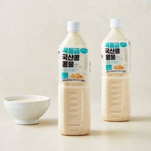 맑은물에 특등급 국산콩 콩물
