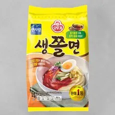 오뚜기 생쫄면 4인가족세트, 904g