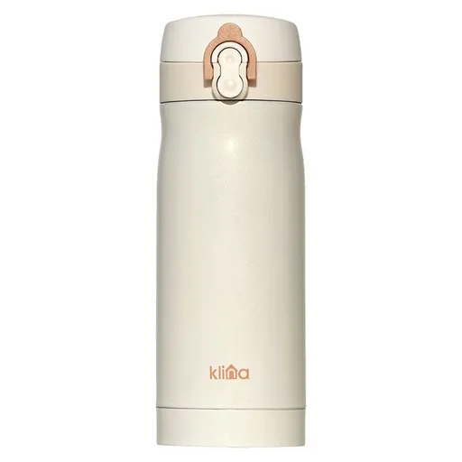클리나 원터치 보온보냉 텀블러, 아이보리, 350ml