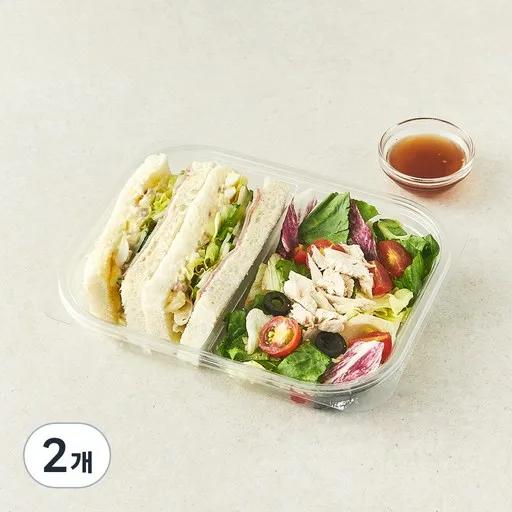 쉐푸드 베이컨 에그샌드위치 & 닭가슴살 샐러드, 315g