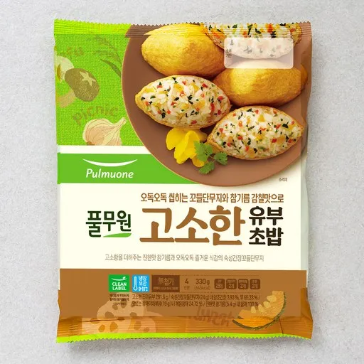 풀무원 고소한 유부초밥 4인분, 330g