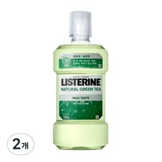 리스테린 내추럴 그린티 마일드 구강청결제, 750ml, 1개입, 2개