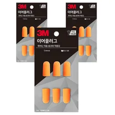쓰리엠 이어플러그 귀마개 리필, 6개, 3쌍