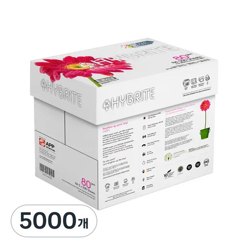 하이브라이트 80g 복사용지, 500개, A4