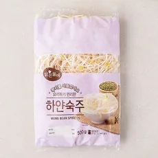 맑은물에 요리하기 편리한 하얀숙주, 500g