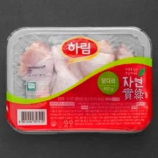 하림 자연실록 무항생제 인증 닭다리 북채 (냉장), 400g
