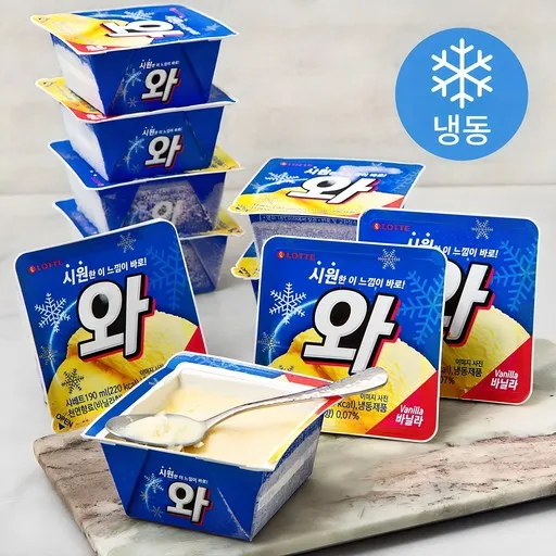 롯데제과 와 아이스크림 (냉동), 190ml