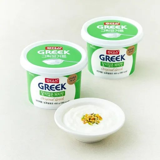 후디스그릭요거트 달지않은 저지방, 450g