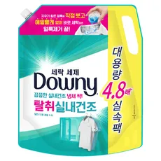 다우니 탈취 실내건조 세탁세제 리필, 2.2L
