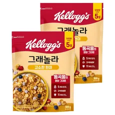 켈로그 고소한 현미 그래놀라 시리얼, 500g