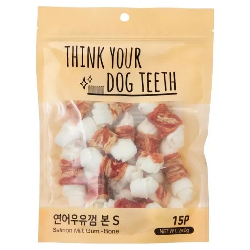 띵크유어도그티 강아지 딩고껌 소형 15P, 연어, 240g