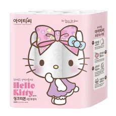 ITC 헬로키티 핑크리본 화장지 4겹 20m, 24개입, 1개