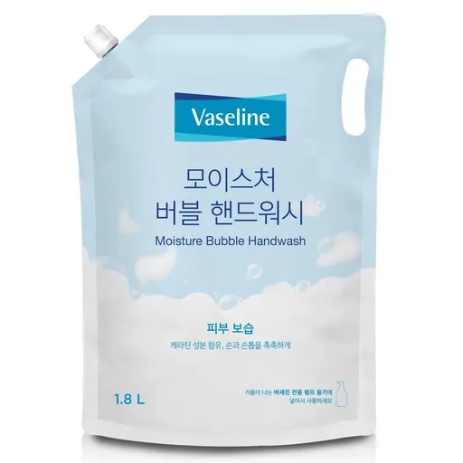 애경바세린 모이스처 버블 핸드워시 리필, 1.8L