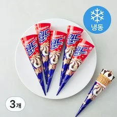 롯데웰푸드 월드콘 아이스크림 (냉동), 160ml