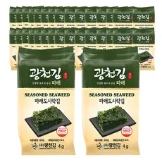 광천김 매일 먹어도 맛있는 파래 도시락김, 4g