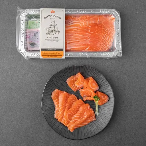 쌜모네키친 노르웨이 오로라 생연어(냉장), 400g