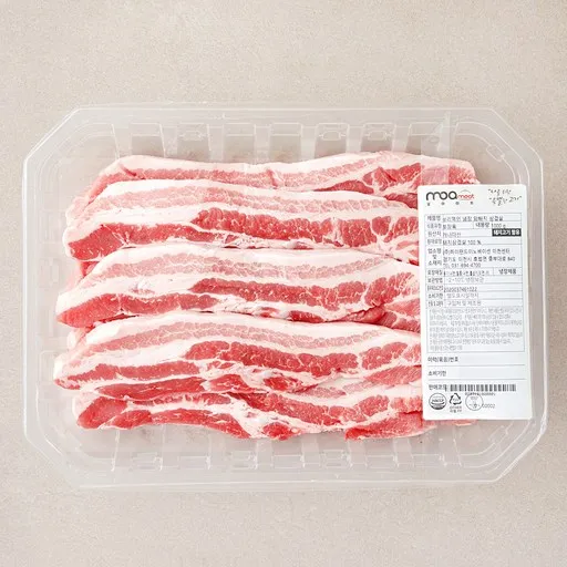 모아미트 캐나다산 보리먹인 암퇘지 삼겹살 구이용 (냉장)