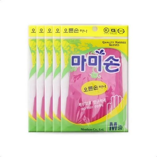 마미손 고무장갑 오른손만 하나, 핑크, 중(M)