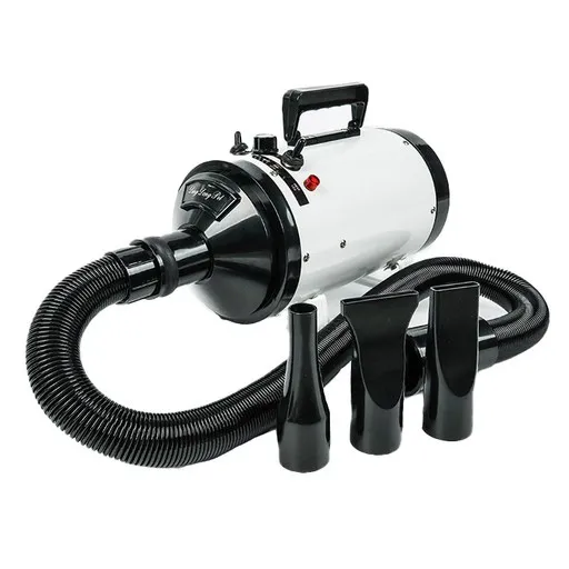 딩동펫 에어탱크 드라이기 + 에어필터 2p + 노즐 3종 + 호스 세트, LT-1090A, 화이트