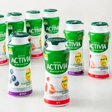 풀무원다논 액티비아 병 딸기 x 4p + 블루베리 x 4p 세트, 130ml, 8개입, 1세트