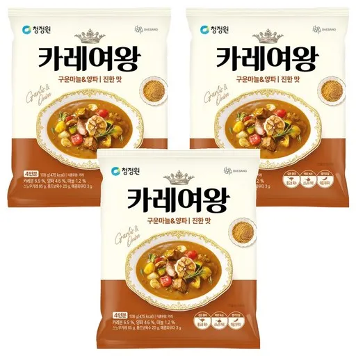 카레여왕 구운마늘 앤 양파 진한 맛, 108g