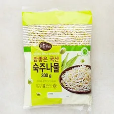 맑은물에 참좋은 국산 숙주나물, 300g