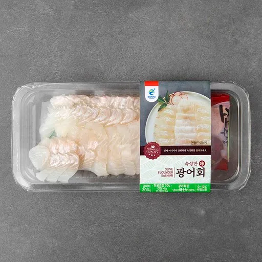 숙성 광어회, 200g