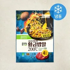 풀무원 고슬고슬 계란코팅 황금밥알 포크 스크램블 볶음밥 (냉동), 210g