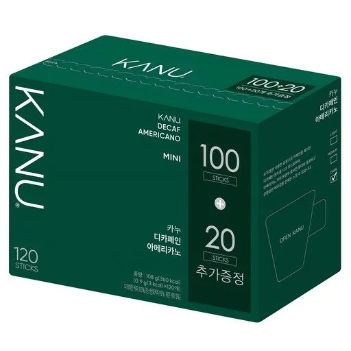 동서 카누 미니 디카페인 아메리카노 10T, 900mg