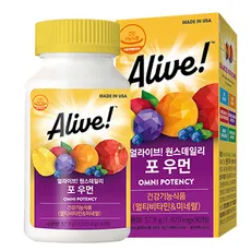 얼라이브 원스데일리 포 우먼 멀티 비타민, 60정