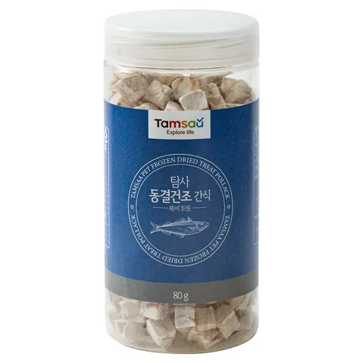 탐사 반려동물 동결건조 간식, 북어트릿, 80g