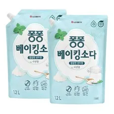 퐁퐁 베이킹소다 주방세제 깔끔한 민트향 리필형, 1.2L