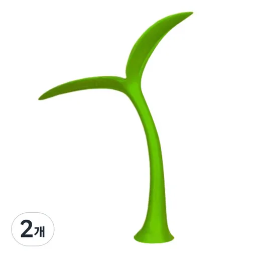 신일코퍼레이션 메모리폼 3D 입체 차량용 스티커 새싹, 그린, 2개