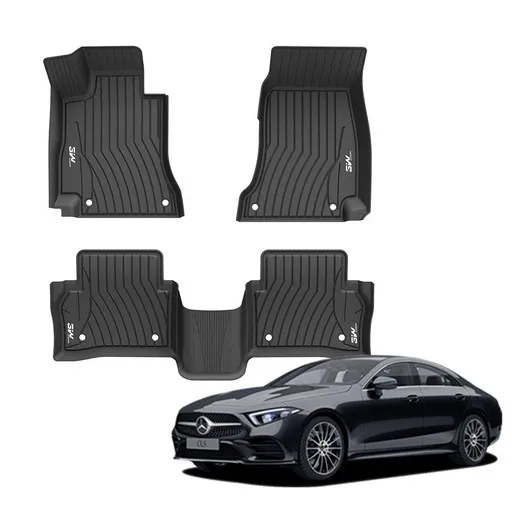 3더블유 에코라이너 TPE 카매트 1+2열 3p, 벤츠 CLS C257 2018년 01월~, 블랙