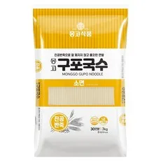 몽고식품 구포국수 소면, 3kg, 1개