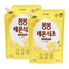 퐁퐁 레몬식초 주방세제 파우치형, 1.2L