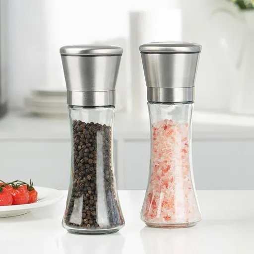 코멧 키친 304 스테인레스 소금 후추 그라인더, 160ml