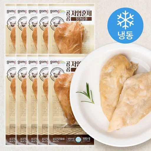 곰곰 저염 훈제 닭가슴살 (냉동)