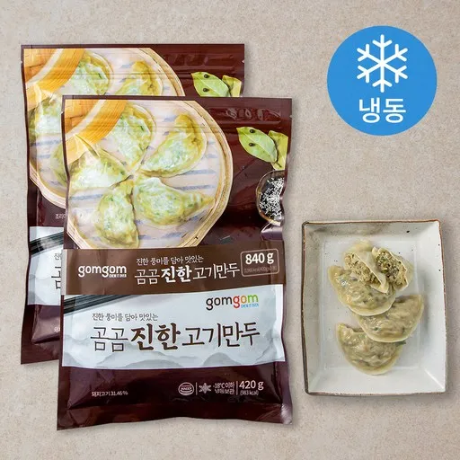 곰곰 진한 고기 만두 (냉동), 420g