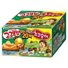 오리온 고래밥 초코송이 미니믹스 과자세트, 고래밥 볶음 양념맛 10p + 초코송이 10p