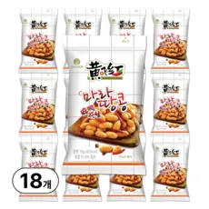 황비홍 마라땅콩 스낵, 70g, 18개