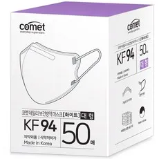 코멧 KF94 데일리 새부리형 보건방역 마스크 대형 와이드핏, 5개입, 10개, 화이트