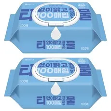 코디 티없이 맑고 깨끗한 물티슈 캡형, 35g, 100매입, 2세트