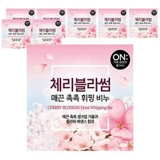 온더바디 플라워 휘핑 비누 체리블라썸, 90g, 8개입