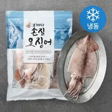 오바다 국내산 손질오징어 (냉동), 700g(5~6미)