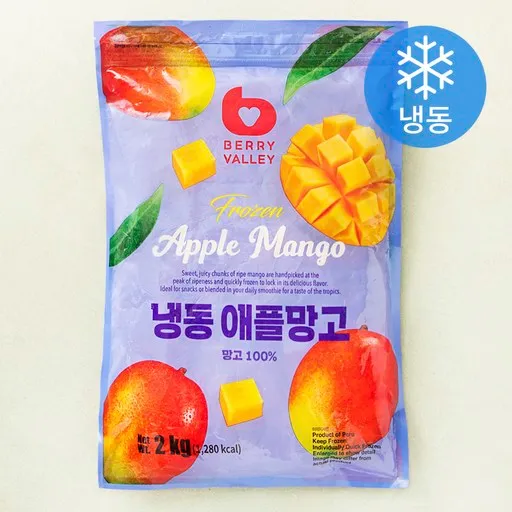 베리밸리 애플망고 (냉동), 2kg, 1개