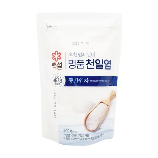 백설 오천년의 신비 중간입자 천일염, 500g